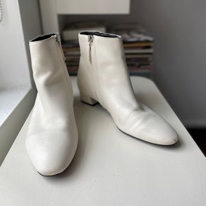 Mango White Bootie